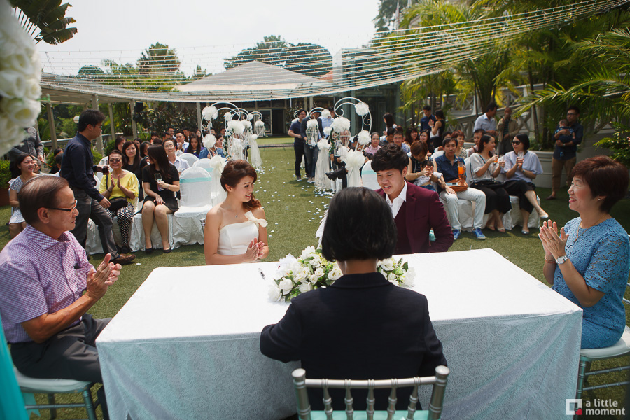 Hotel Fort Canning Garden Terrace Solemnization Amy And Daniel A Little Moment Photography